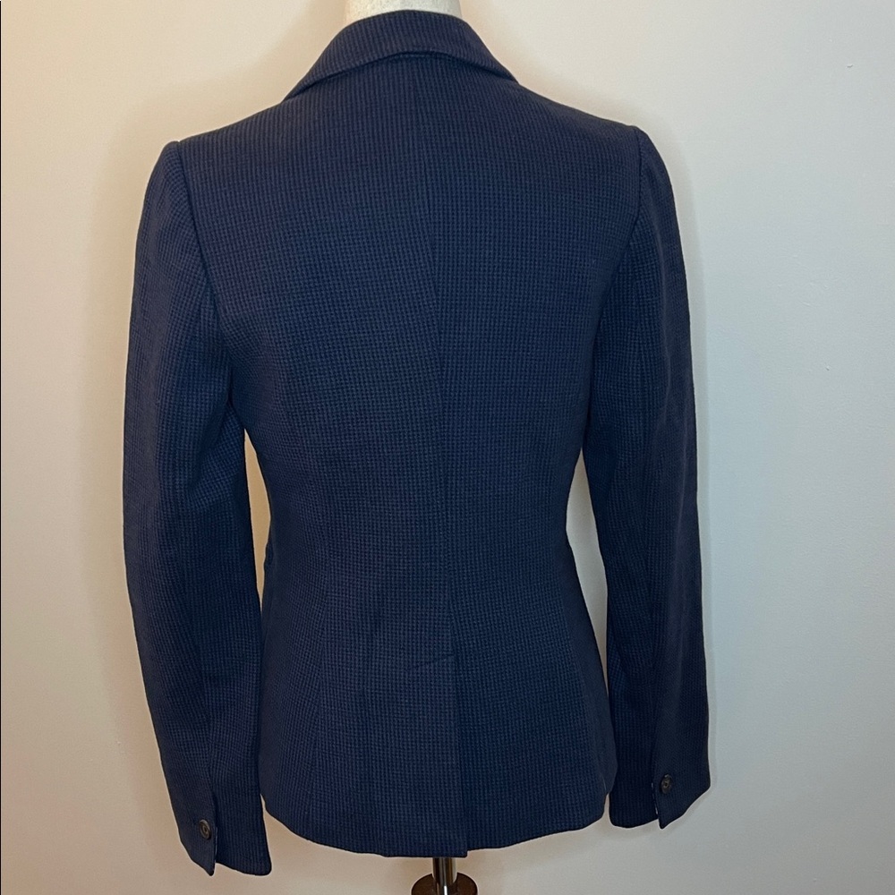 Joules Navy Blazer NWT Textured Classic British Size 6 - Picture 3 of 6
